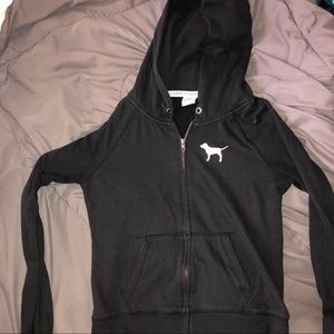 Pink victoria secret zip up jacket